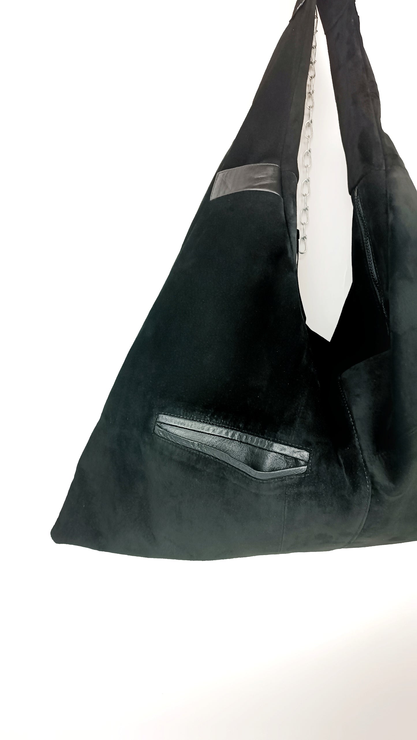 triangle bag unisex tasche aus upgecycelten textilien Außentasche