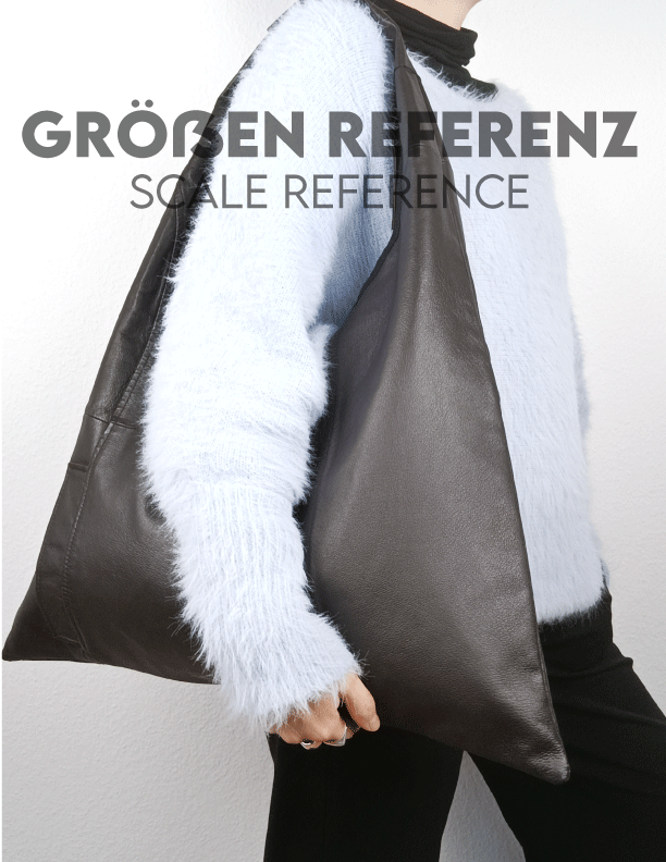 Größenreferenz wallawalla Triangle Bag nachhaltig handgemacht