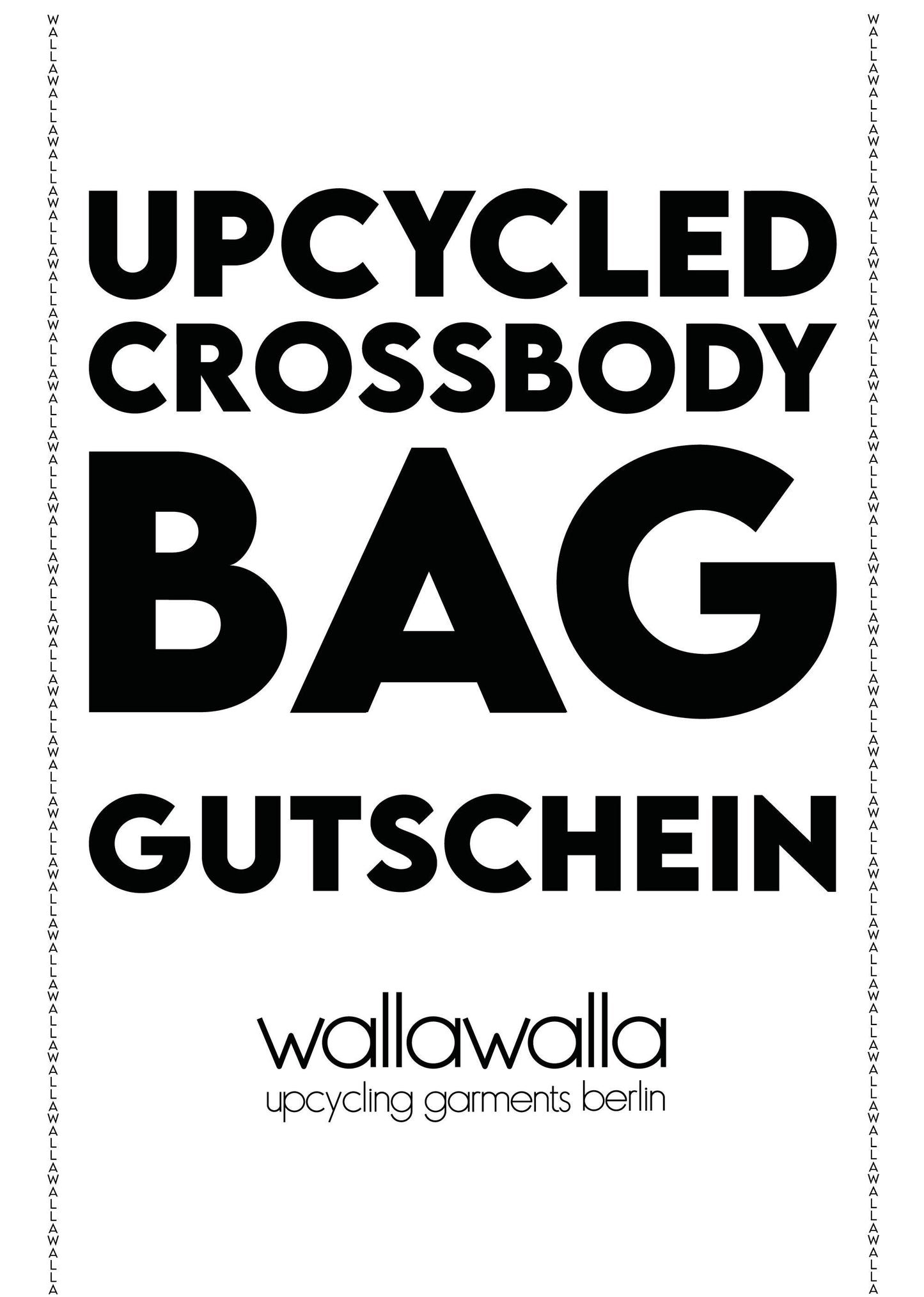 Upcycling Crossbodybag, Gutschein, nachhaltige Schultertasche, Individuelles Geschenk, personalisierte Tasche, Wunschdesign