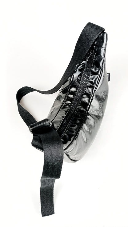 unisex crossbody bag upcycled fabric