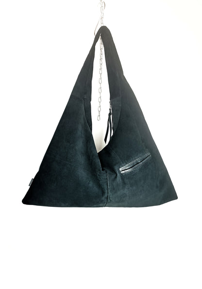 triangle bag unisex tasche aus upgecycelten textilien Außentasche