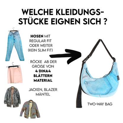 Geeignete Kleidungsstücke für eine Wunschtasche: Jeans, Jacken und Mäntel