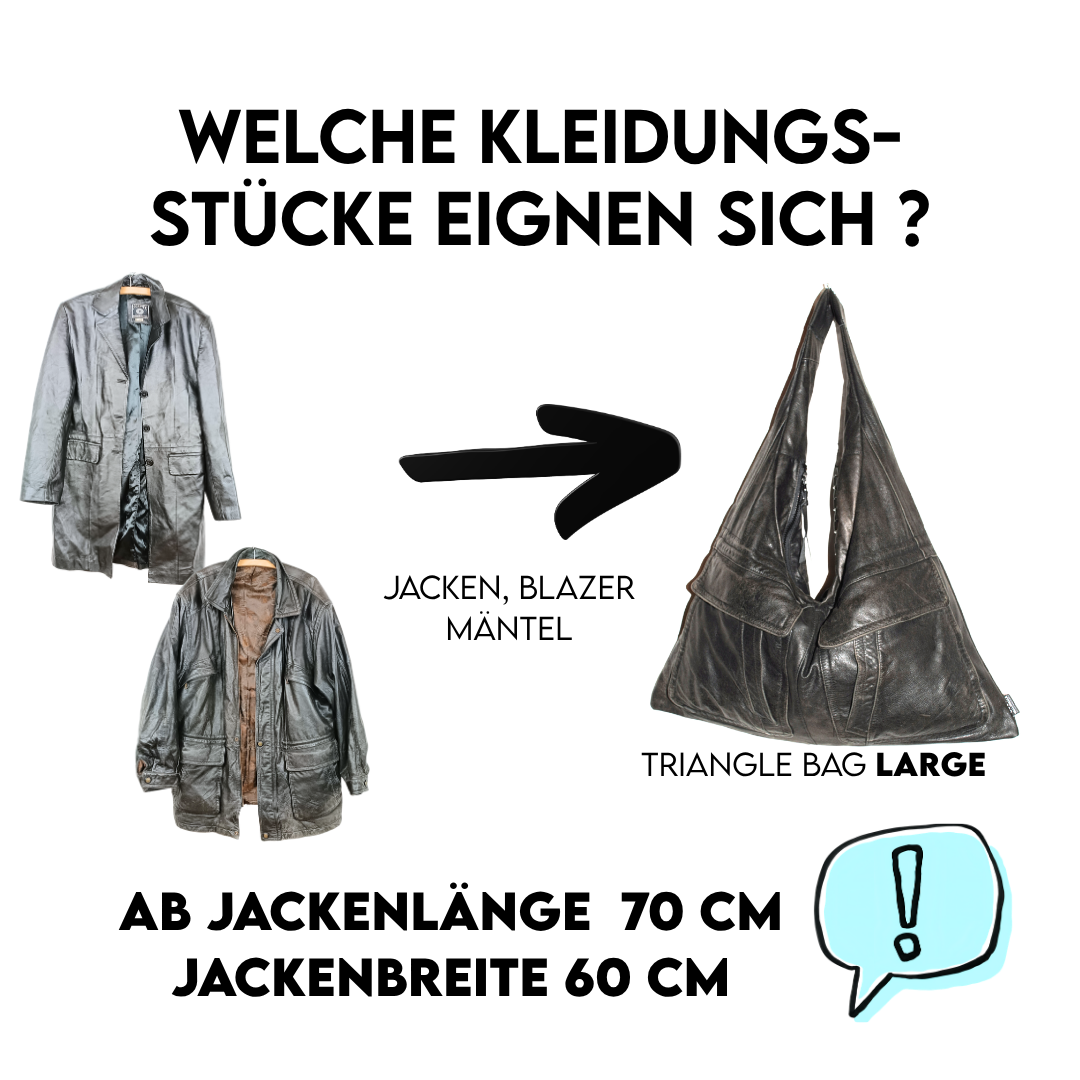 Jacken, Blazer und Mäntel ab 70 cm Länge und 60 cm Breite für eine Triangle Bag L