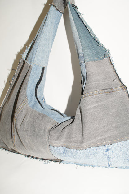 Detailansicht wallawalla Bag aus recyceltem Jeanshosen 
