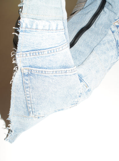 Detailansicht wallawalla Bag aus recyceltem Jeanshosen 