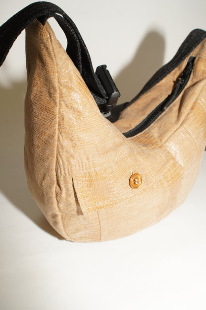 X Crossbody Bag | Upcycling Animalprint
