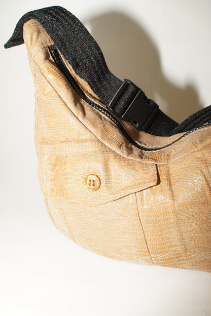 X Crossbody Bag | Upcycling Animalprint