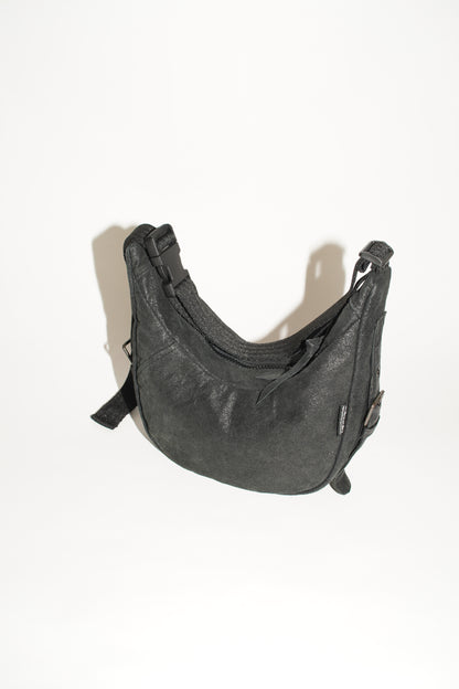 Two-Way Bag | Schwarzes mattes Leder