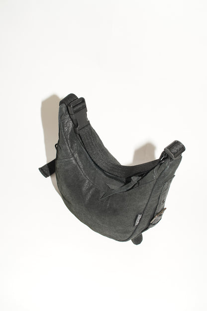 Two-Way Bag | Schwarzes mattes Leder