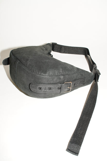 Two-Way Bag | Schwarzes mattes Leder