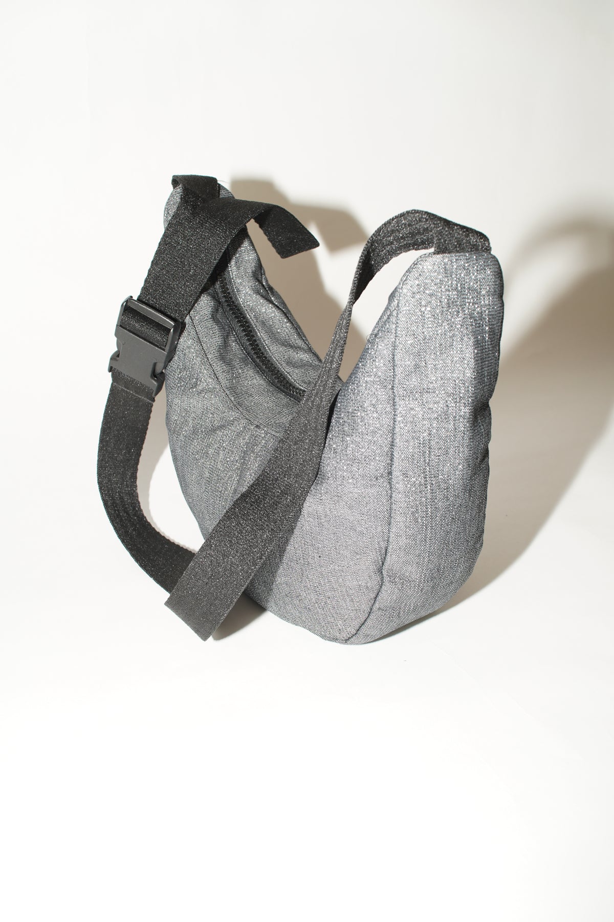 Crossbody Bag | Shiny Denim Silbergrau
