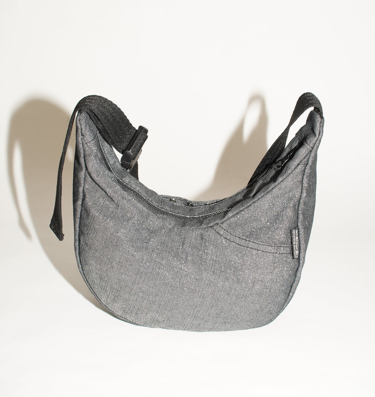 Crossbody Bag | Shiny Denim mit Nieten