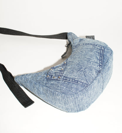 Crossbody Bag | Washed Denim mit Nieten