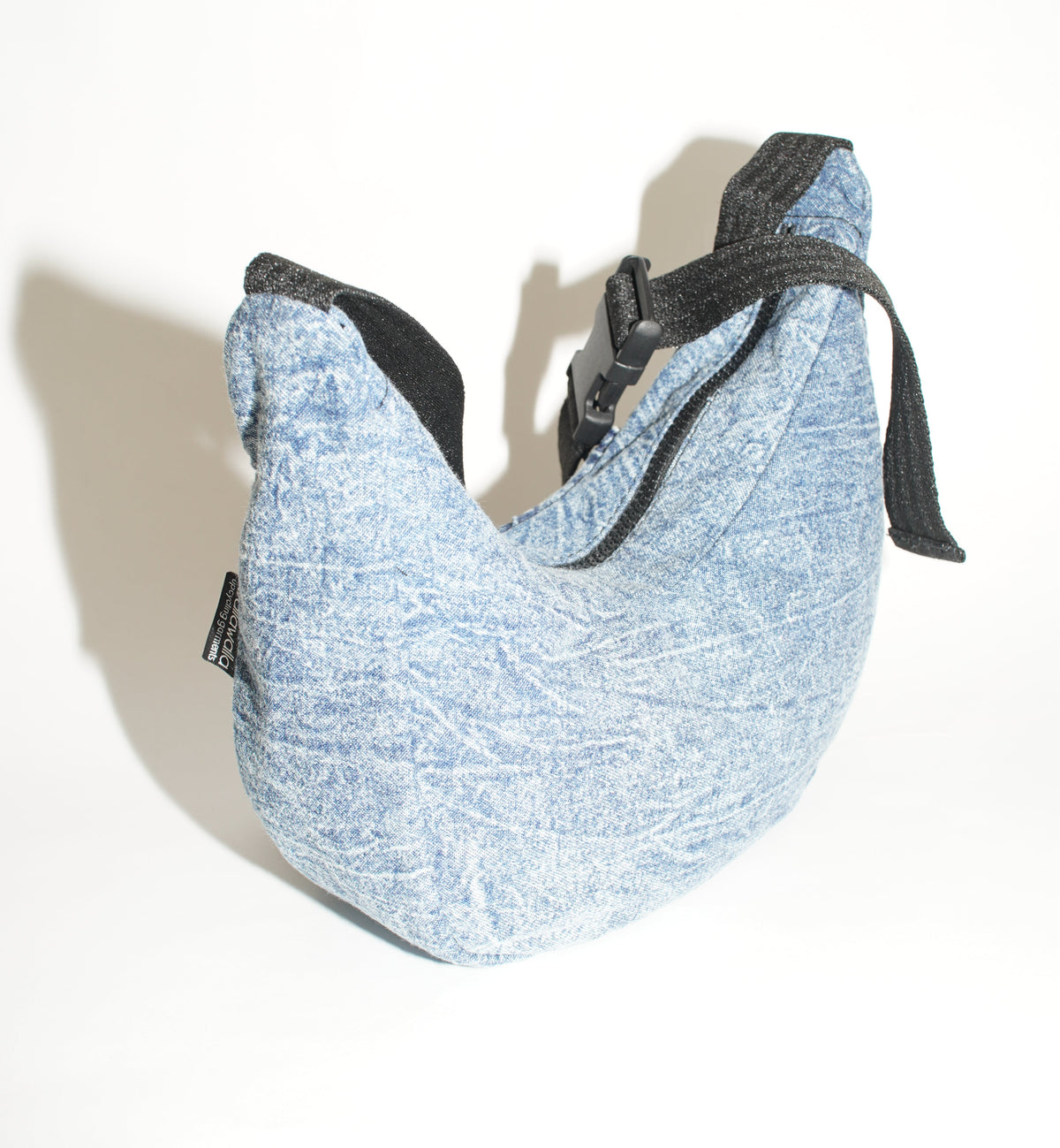 Crossbody Bag | Washed Denim mit Nieten