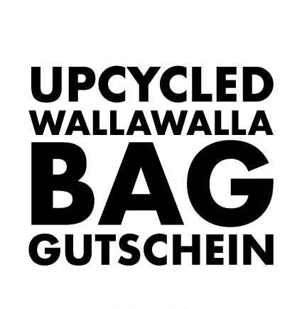wallawalla Geschenkgutschein – nachhaltiges Upcycling-Geschenk als hochwertige Karte zum Verschenken